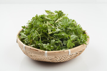 Fototapeta premium mugwort, spring vegetables, spring vegetables, spring, green, leaf vegetables, food ingredients,