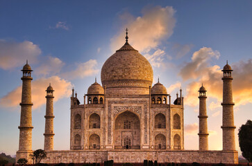 Fototapeta na wymiar Le Taj Mahal en Inde