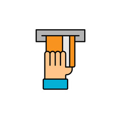 credit card, atm line icon. Elements of finance illustration icon. Premium quality graphic design icon. Can be used for web, logo, mobile app, UI, UX