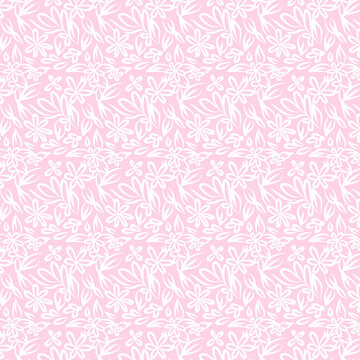 Floral pink seamless pattern