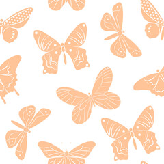 seamless pattern with butterflies