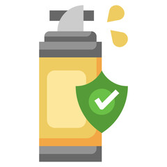 PEPPER SPRAY flat icon,linear,outline,graphic,illustration