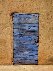 old blue door