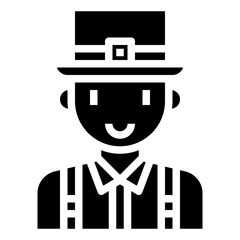 IRISH glyph icon,linear,outline,graphic,illustration