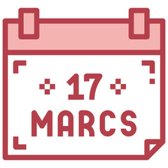 CALENDAR red line icon,linear,outline,graphic,illustration