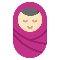 BABY flat icon,linear,outline,graphic,illustration