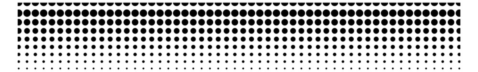 Vertical dot pattern gradient. Halftone shadow border - obrazy, fototapety, plakaty
