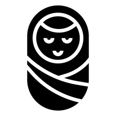 BABY glyph icon,linear,outline,graphic,illustration