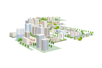 美しい街並みと楽しい暮らし。人々が明るく楽しく暮らせる街づくり。