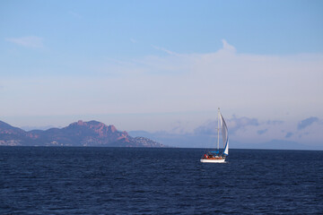 Obraz premium View of the bay of Saint-Tropez, in the south of France