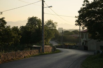 Naklejka premium Paseo por Asturias