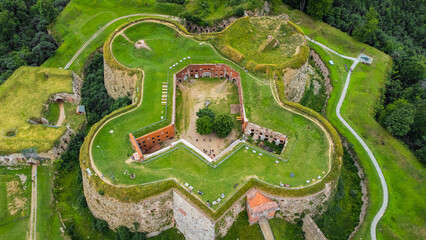 Aerial view of Fort Srebrna Góra