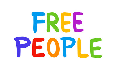 Free People Text - Vector Typography 