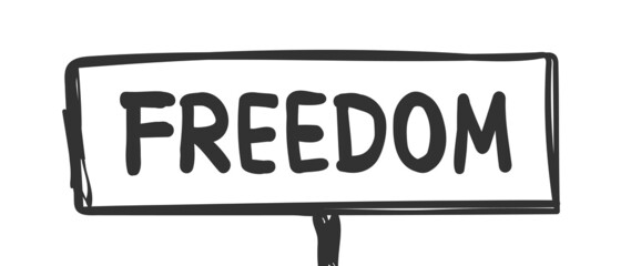 Freedom Text - Vector Typography 