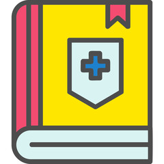Fototapeta premium Medical Book Icon