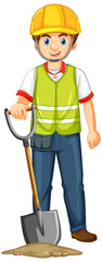 A construction worker in uniform