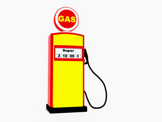 a petrol pump (3d rendering)