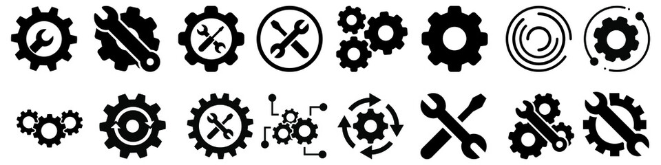 Fototapeta premium Options icon vector set. settings illustration sign collection. installation symbol. repair logo. 