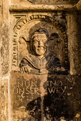 Nördlingen, Germany. Medieval bas-relief