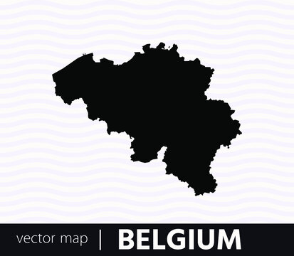High Detailed Vector Map - Belgium