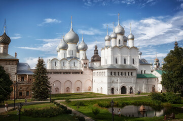 Fototapeta na wymiar Kremlin in Rostov, the Golden Ring, Russia