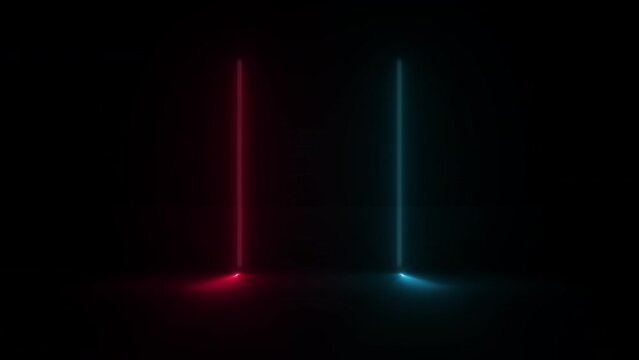 Concept 77-N1 Animated abstract neon light with led light effect and flashing moving pattern.