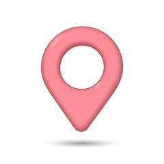 Cartoon map point location business symbol. Flat icon delivery service map market. Shipping online shopping direction city address position pin illustration