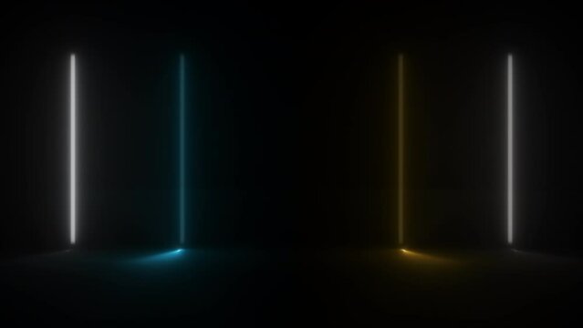 Concept 79-N1 Animated abstract neon light with led light effect and flashing moving pattern.