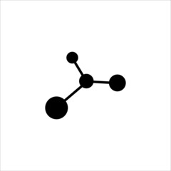 molecule icon vector illustration symbol