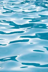 Abwaschbare Fototapete Hellblau Wasserwellen und Muster