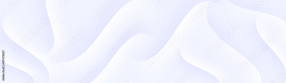 Poster Minimal geometric white gradient background Dynamical shapes forms line composition Abstract dark flat banner. Business creative presentation silver backdrop