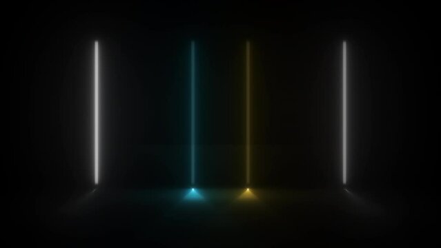 Concept 81-N1 Animated abstract neon light with led light effect and flashing moving pattern.
