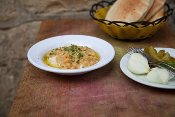 Authentic Israeli hummus  