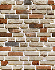 Fototapety  Old brick wall seamless pattern, Background for design and decoration.