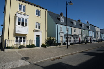 Fototapeta na wymiar Nansledan Newquay Cornwall England UK Prince Charles model housing estate 