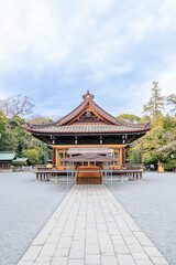 Fototapeta premium 初春の三嶋大社 静岡県三島市 Mishima Taisha Shrine in early spring. Shizuoka-ken Mishima city.
