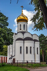 Fototapeta na wymiar St. Pimen church. Nicolo-Ugreshsky monastery, city of Dzerzhinsky, Russia 