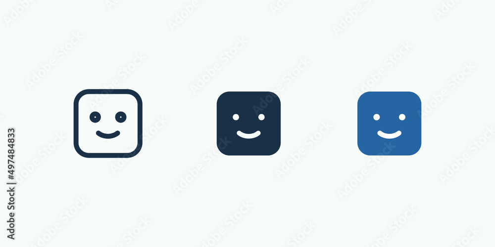 Aufkleber happy vector icon isolated. vector illustration style is flat iconic symbol. designed for web and ap