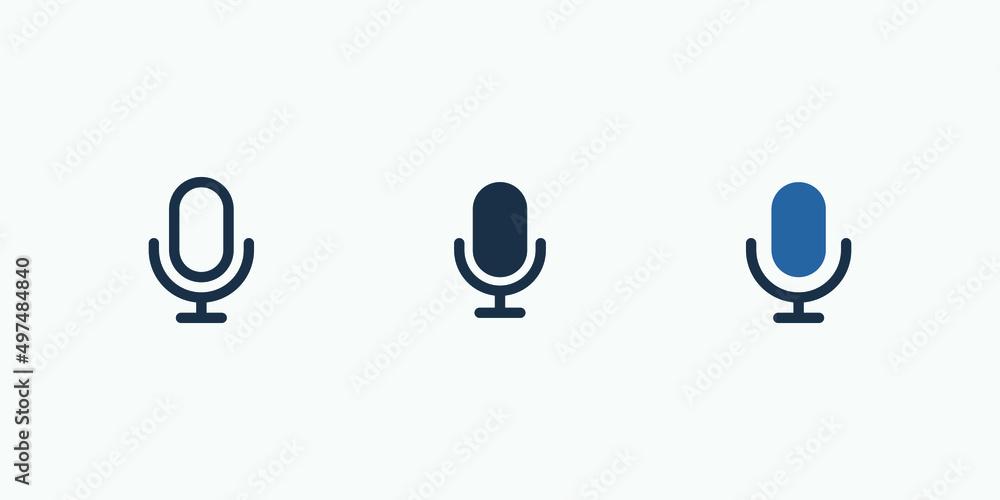 Poster microphone vector icon isolated. vector illustration style is flat iconic symbol. designed for web a