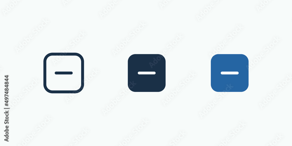 Poster minus vector icon isolated. vector illustration style is flat iconic symbol. designed for web and ap