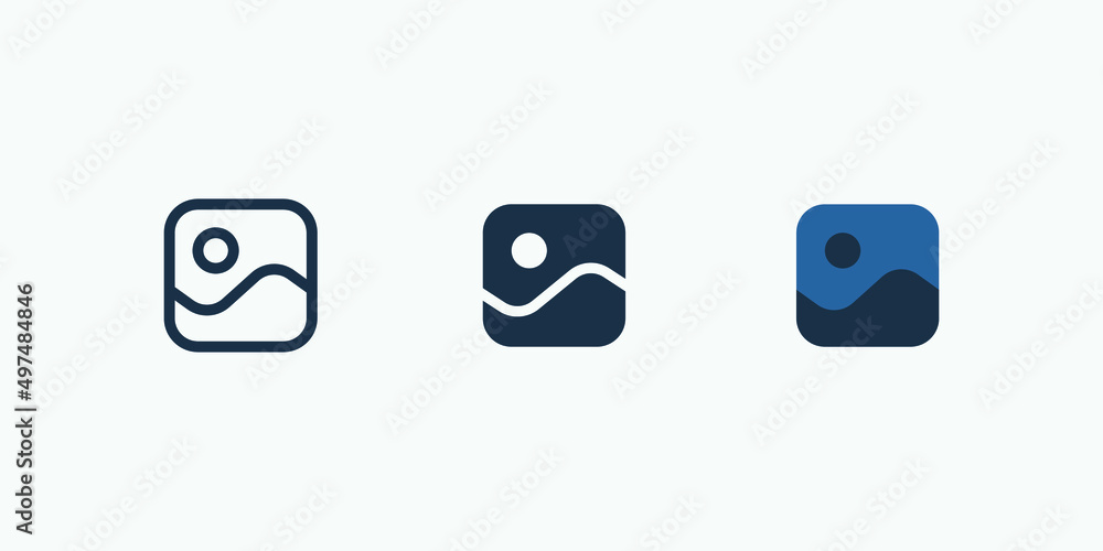 Aufkleber picture vector icon isolated. vector illustration style is flat iconic symbol. designed for web and 
