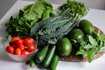 fresh vegetables on the table