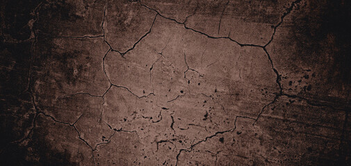 Obraz na płótnie Canvas Wall full of scratches. Grungy cement texture for background, Scary dark wall.Black wall