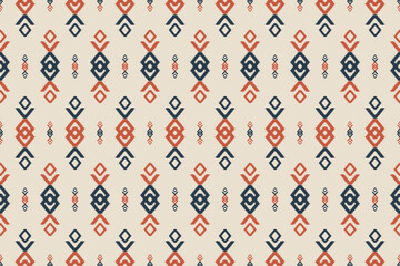 Fabric Mexican style. Ikat seamless pattern traditional. Design for background, wallpaper, vector illustration, fabric, clothing, carpet, textile, batik, embroidery.