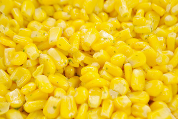 A Close-Up of Sweet Yellow Corn Background