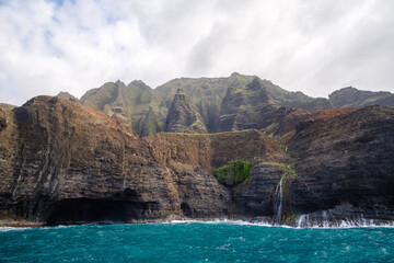 Fototapeta na wymiar Napali coast in Hawaii