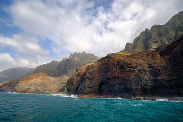 Fototapeta na wymiar Napali coast in Hawaii