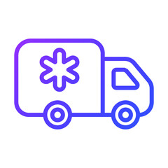 Ambulance Healthcare Medical, vector graphic Illustration Icon.