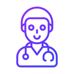 Doctor Healthcare Medical, vector graphic Illustration Icon.