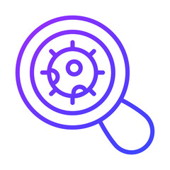 Magnification Healthcare Medical, vector graphic Illustration Icon.